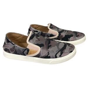 OluKai Pehuea Pa’i Sneaker Camo Women’s 10 Convertible Slip-On or Slide Casual